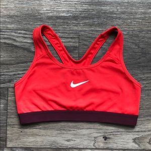 Red Nike Sports Bra